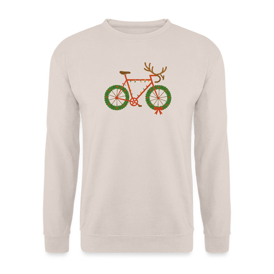 Weihnachtsfahrrad | Unisex Pullover - Sand
