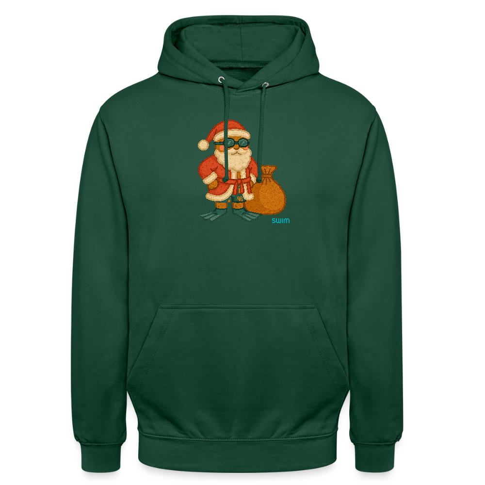 SWIM Weihnachtsmann | Unisex Hoodie - Flaschengrün