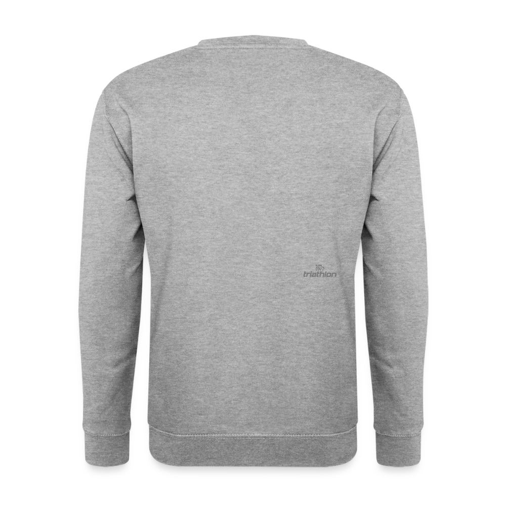 Weihnachtsfahrrad | Unisex Pullover - Weißgrau meliert