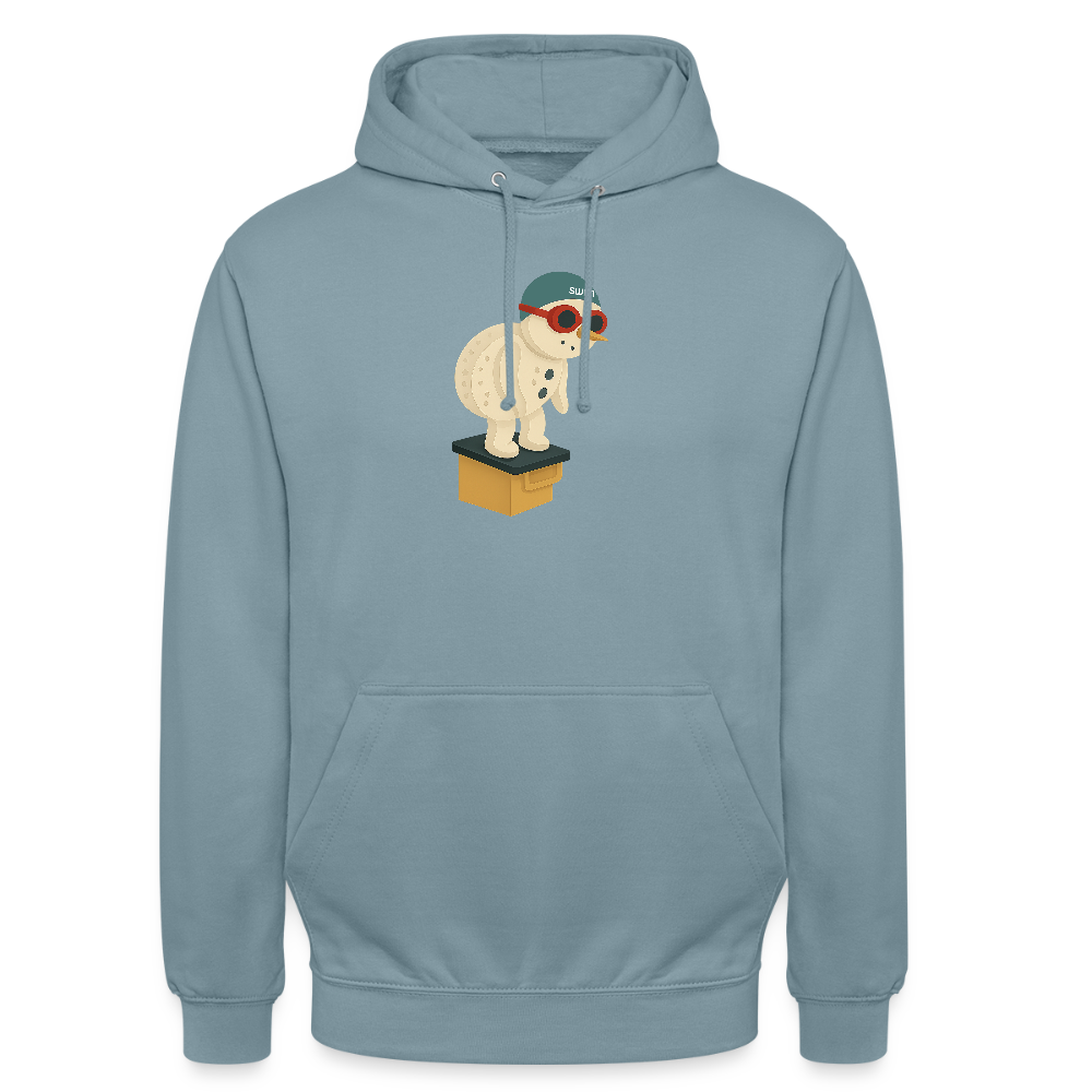 SWIM Schneemann | Unisex Hoodie - Nebelblau
