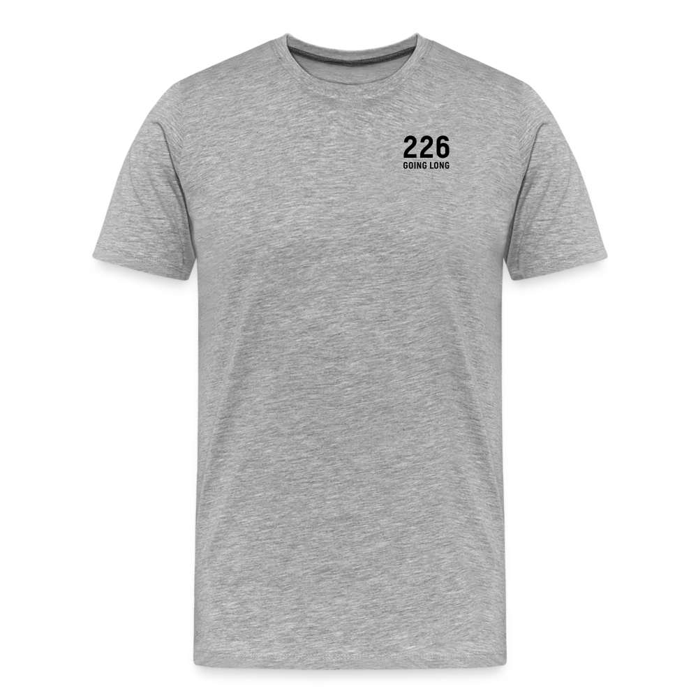 Going Long | T-Shirt mit kleiner 226 - Grau meliert