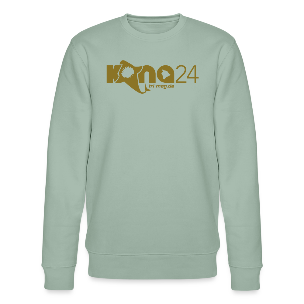 kona24: Pulli | Männer mit Logo in gold - Helles Graugrün