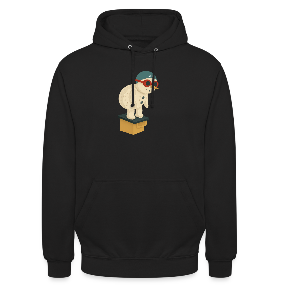 SWIM Schneemann | Unisex Hoodie - Schwarz