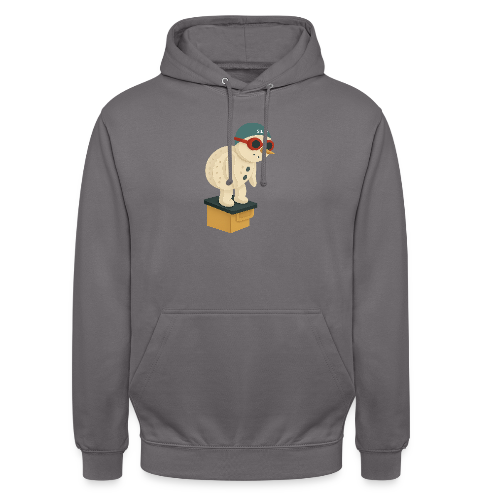 SWIM Schneemann | Unisex Hoodie - Mittelgrau