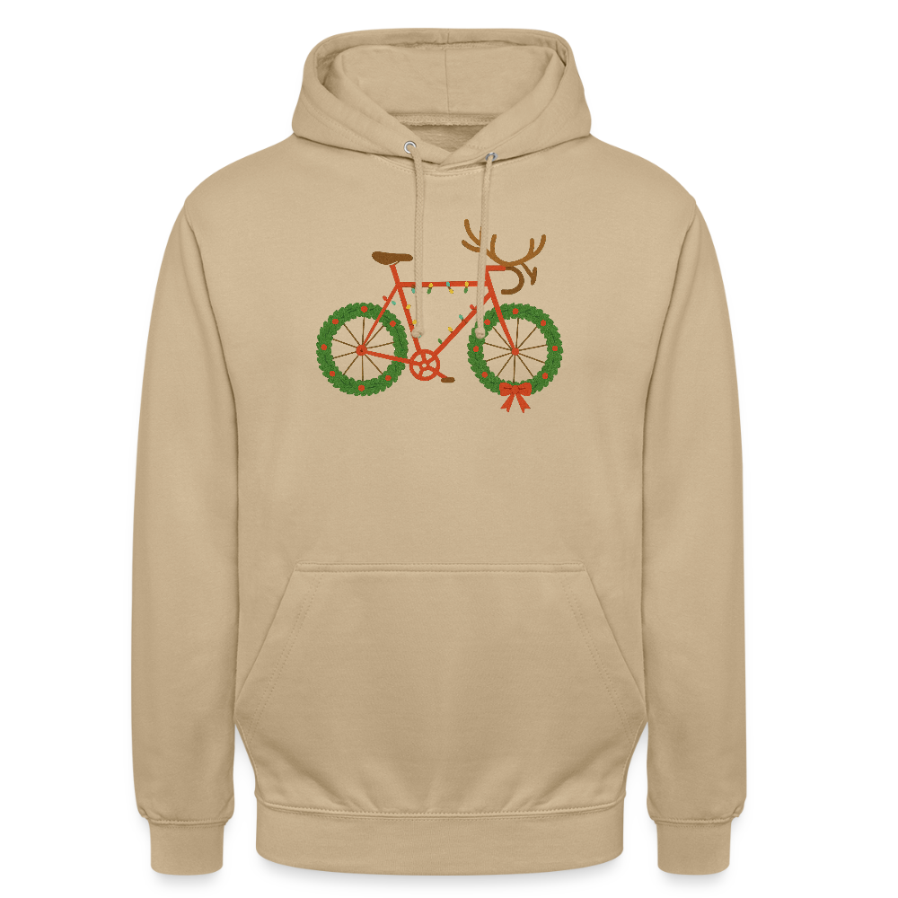 Weihnachtsfahrrad | Unisex Hoodie - Beige
