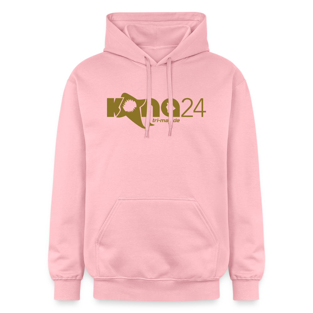 kona24: Hoodie | Männer mit Logo in gold - Hellrosa