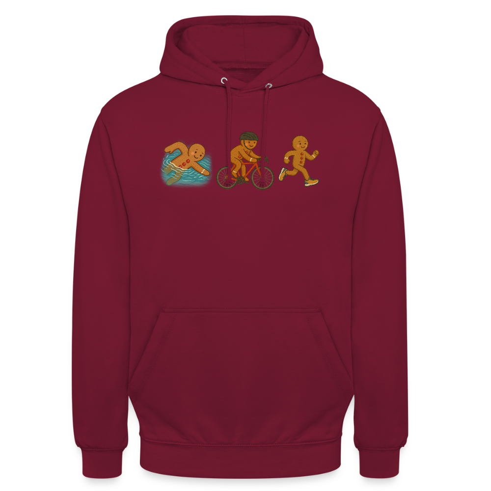Lebkuchenmann Triathlon | Unisex Hoodie - Bordeaux