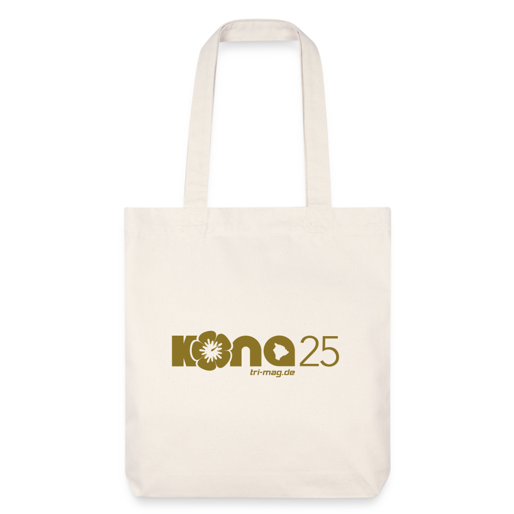 kona25: Stoffbeutel | Logo in Gold - Naturweiß