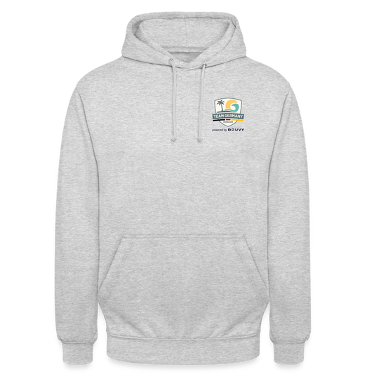 Unisex Hoodie - Hellgrau meliert