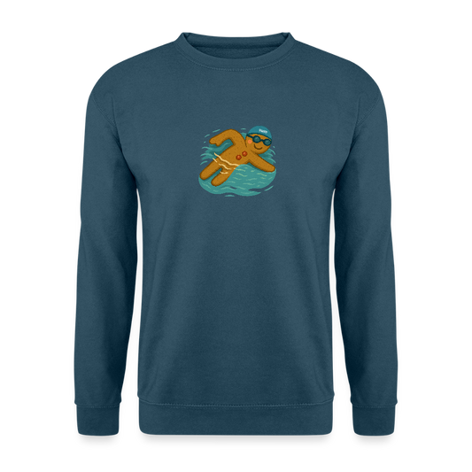 SWIM Lebkuchenmann | Unisex Pullover - Indigoblau