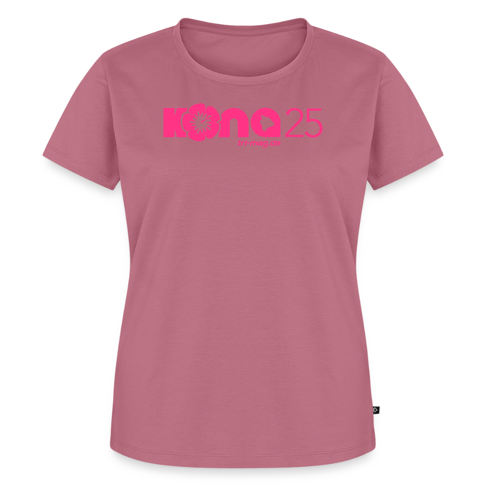 kona25: Damen T-Shirt | Logo in Neonpink - Mauve
