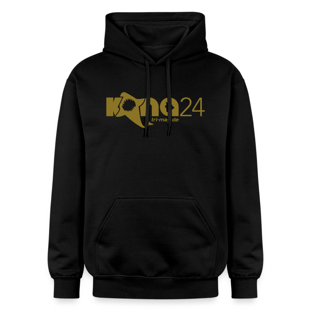 kona24: Hoodie | Männer mit Logo in gold - Schwarz