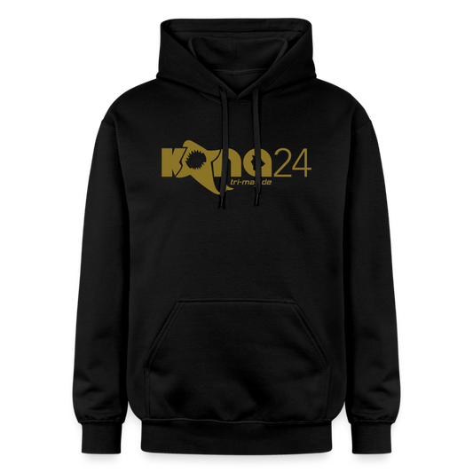 kona24: Hoodie | Männer mit Logo in gold - Schwarz