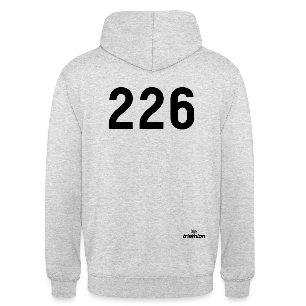 Going Long | Hoodie mit großer 226 - Hellgrau meliert