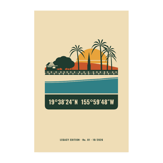 Legacy Edition #01: Dig Me Beach | Poster - Weiß