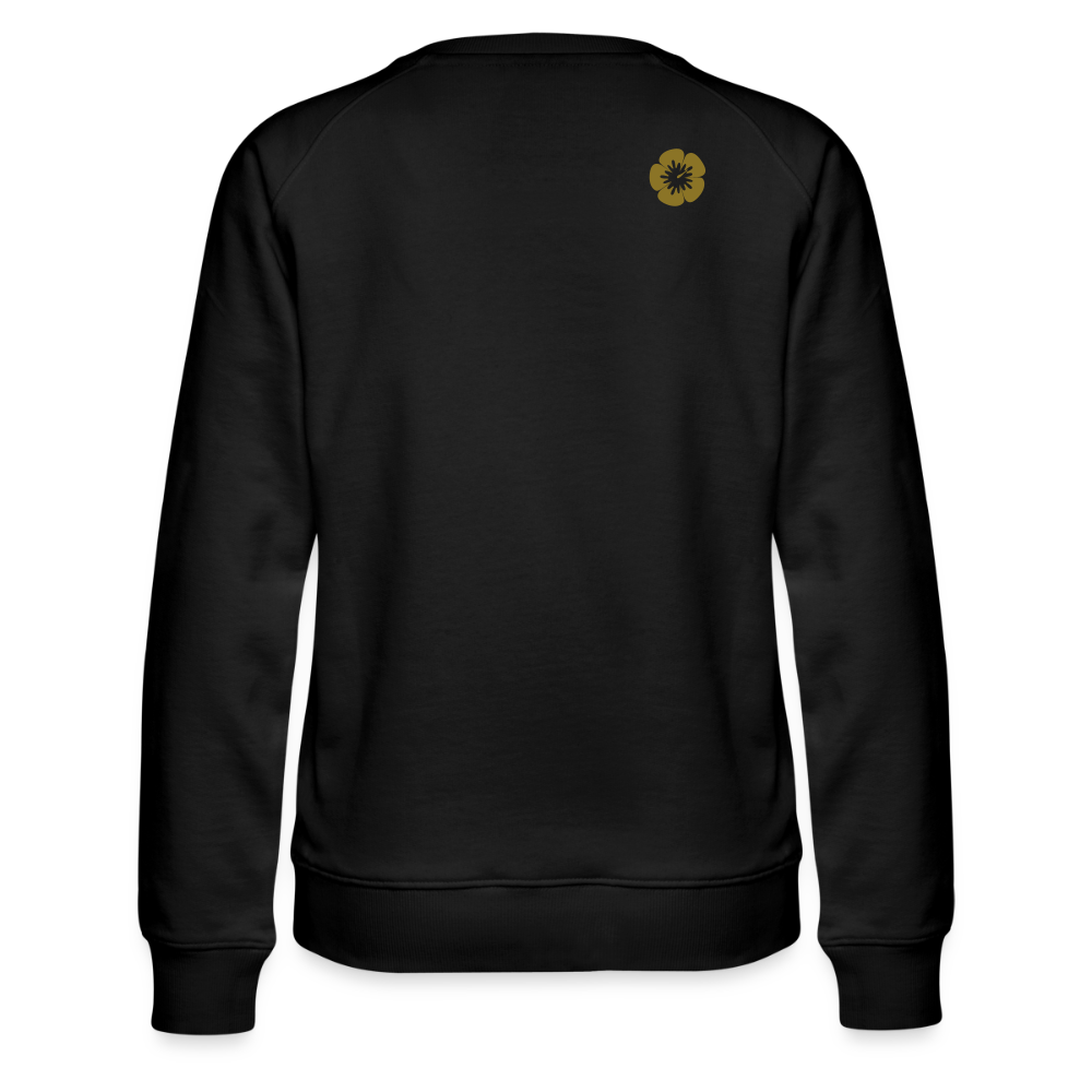 kona25: Damen Pullover | Logo in Gold - Schwarz
