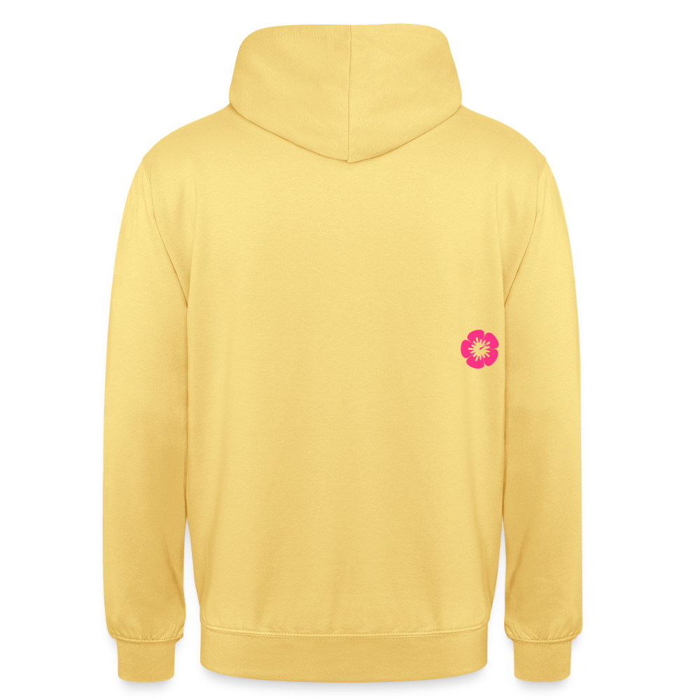 kona25: Unisex Hoodie | Logo in Neonpink - Zitronengelb