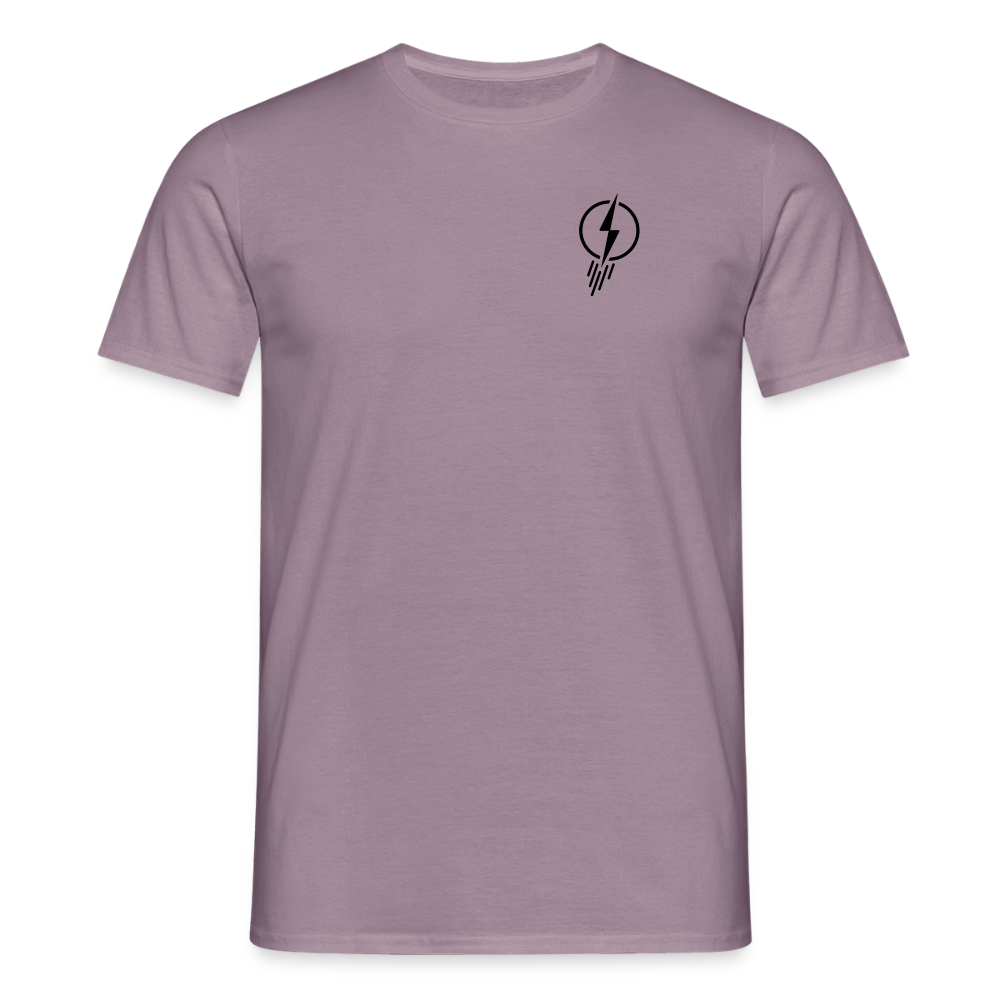 power & pace | T-Shirt mit Icon - Lilagrau 