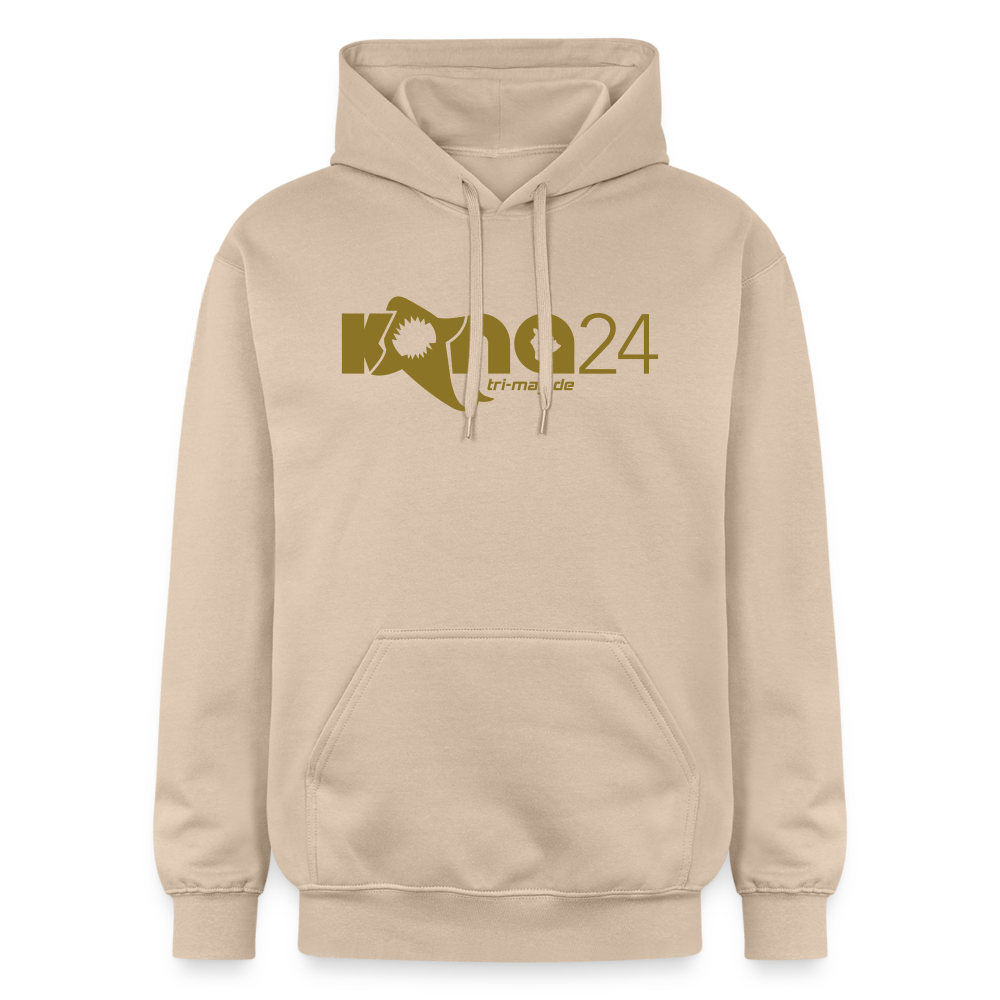 kona24: Hoodie | Männer mit Logo in gold - Sand