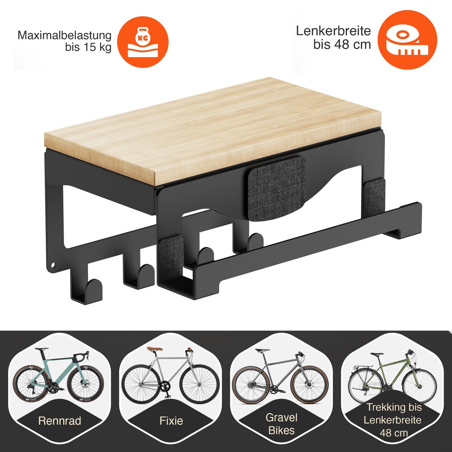 Wandhalterung PRO | Renn- und Triathlonbike