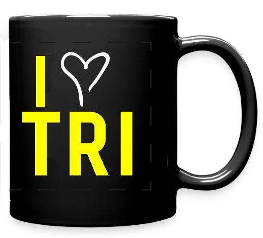 I love TRI | Panoramatasse schwarz