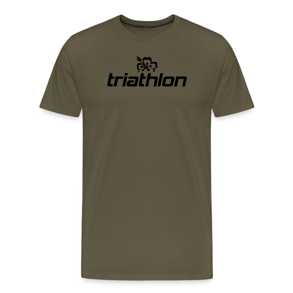 triathlon | T-Shirt Männer mit großem Logo - Khaki