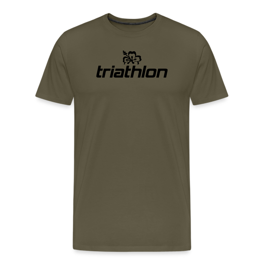 triathlon | T-Shirt Männer mit großem Logo - Khaki