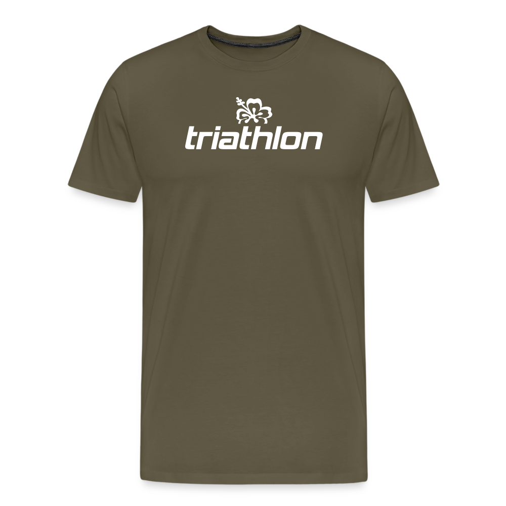 triathlon | T-Shirt Männer mit großem Logo - Khaki